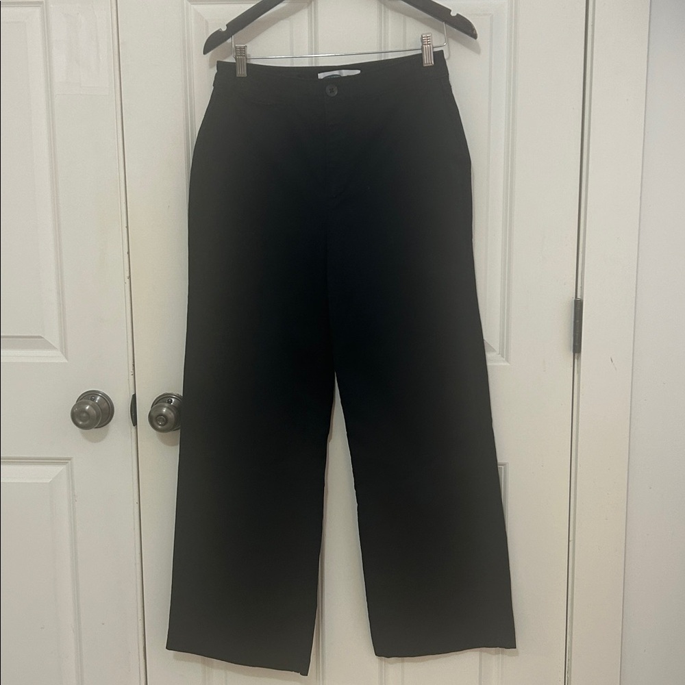 Old Navy Women’s Wide Leg extra high-rise Pants size 4 black